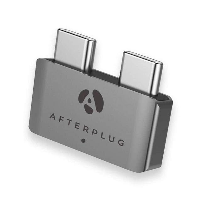 USB C Extender for MacBook with Case, Afterplug 2-Port Type C Male to Female Extension Adapter Compatible with Thunderbolt 3/4 or USB 4 Type C Port; 240W PD, 6K Video & 40Gbps Data