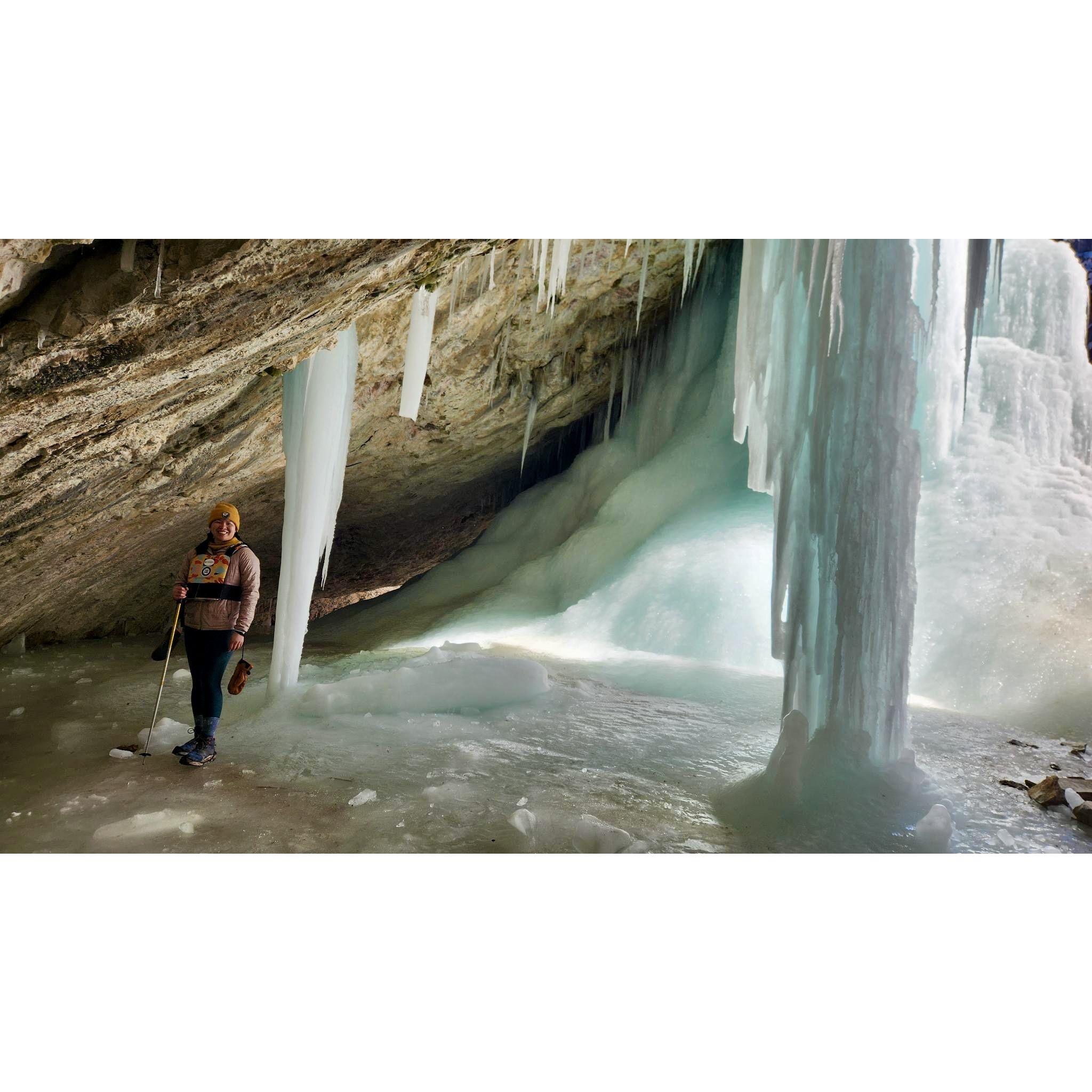 Exploring Rifle's natural ice caves.
