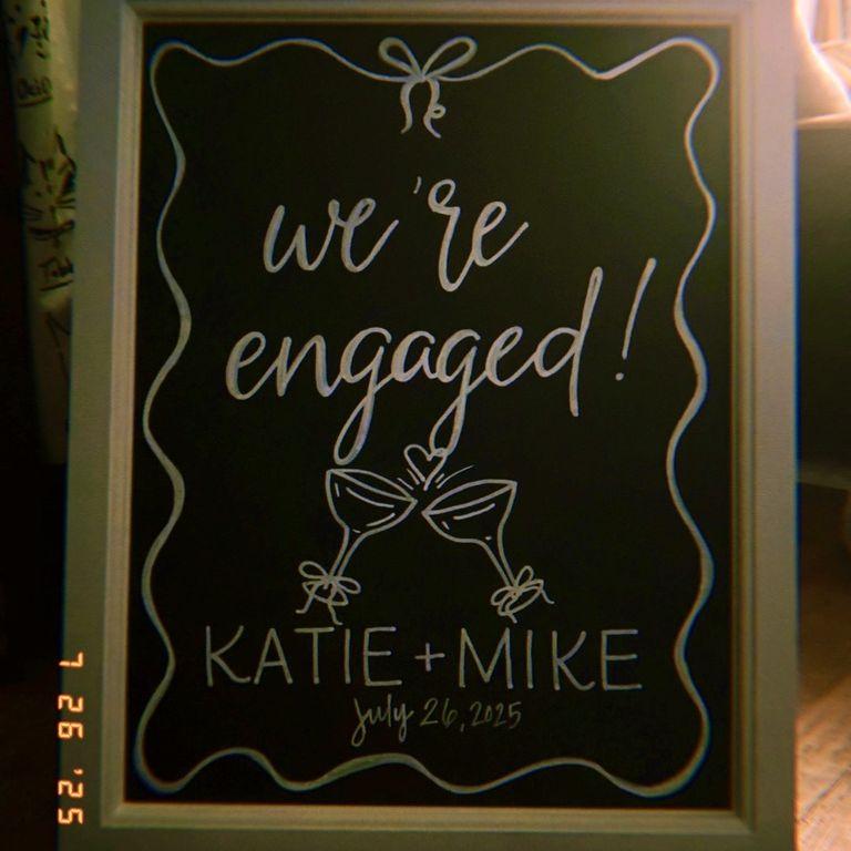 July 2025 | Sign made by Katie's Sister Tina ✍️