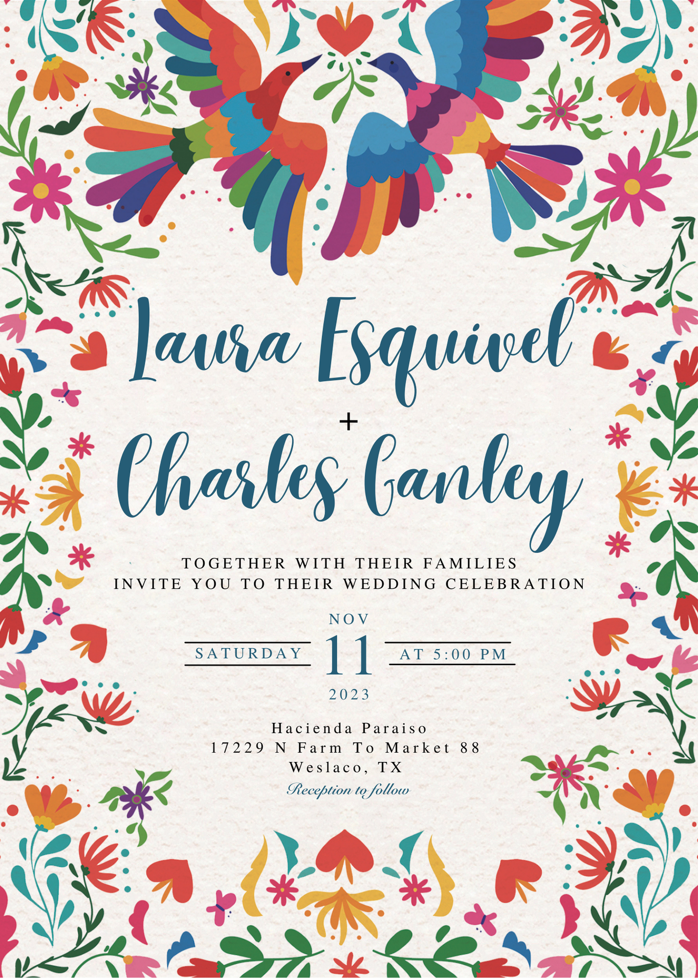 The Wedding Website of Laura I Esquivel and Charles M Ganley