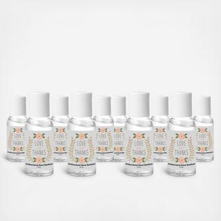 Love and Thanks Hand Sanitizers, Pack of 10