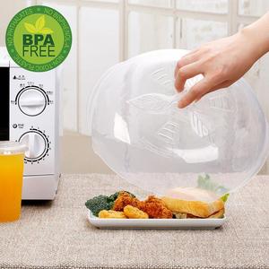 Microwave Plate Cover, Original Hover Food Splatter Microwave Cover Anti-Sputtering with Steam Vents, BPA Free and Dishwasher Safe