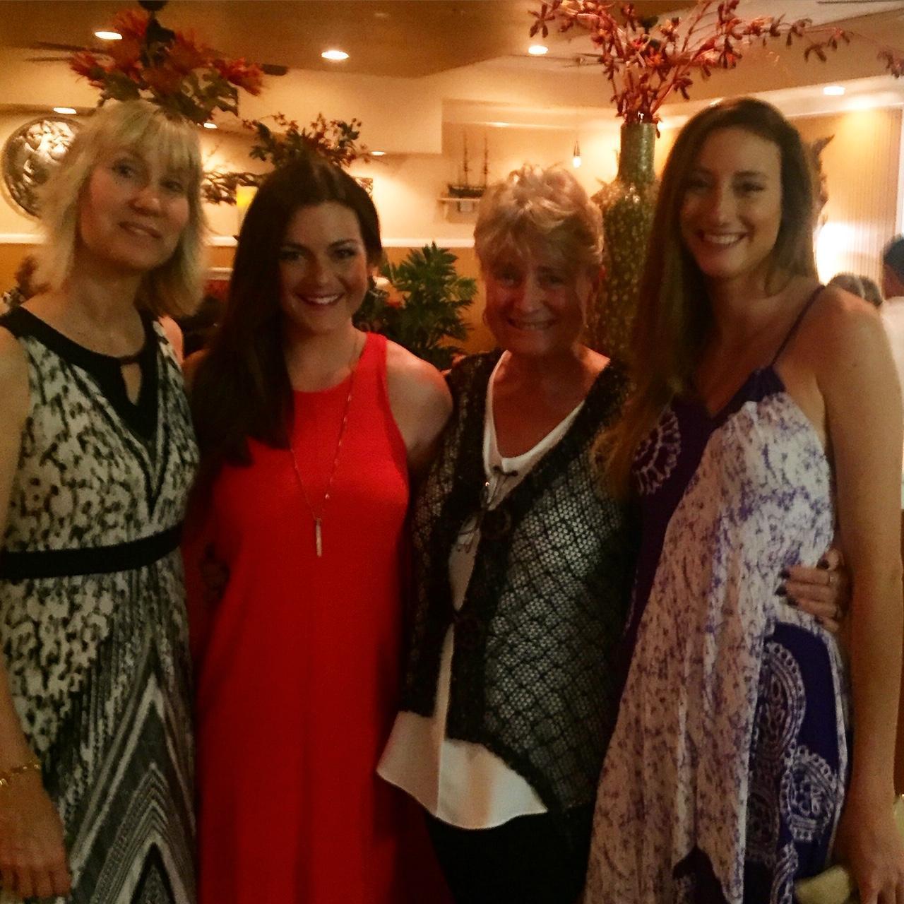 Spaulding sisters (Mom and Aunt Debbie) with the Hartley sisters