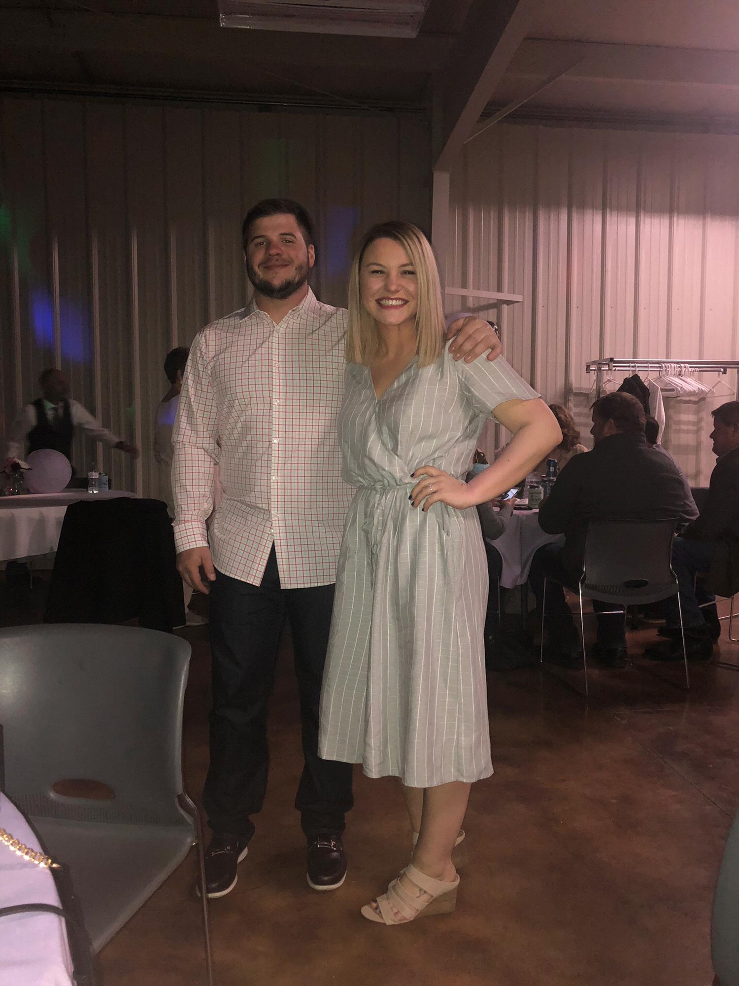 Our first wedding reception as an engaged couple...wedding dates for life!