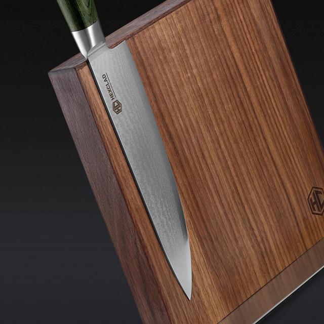 Magnetic Knife Block, Walnut — Hexclad