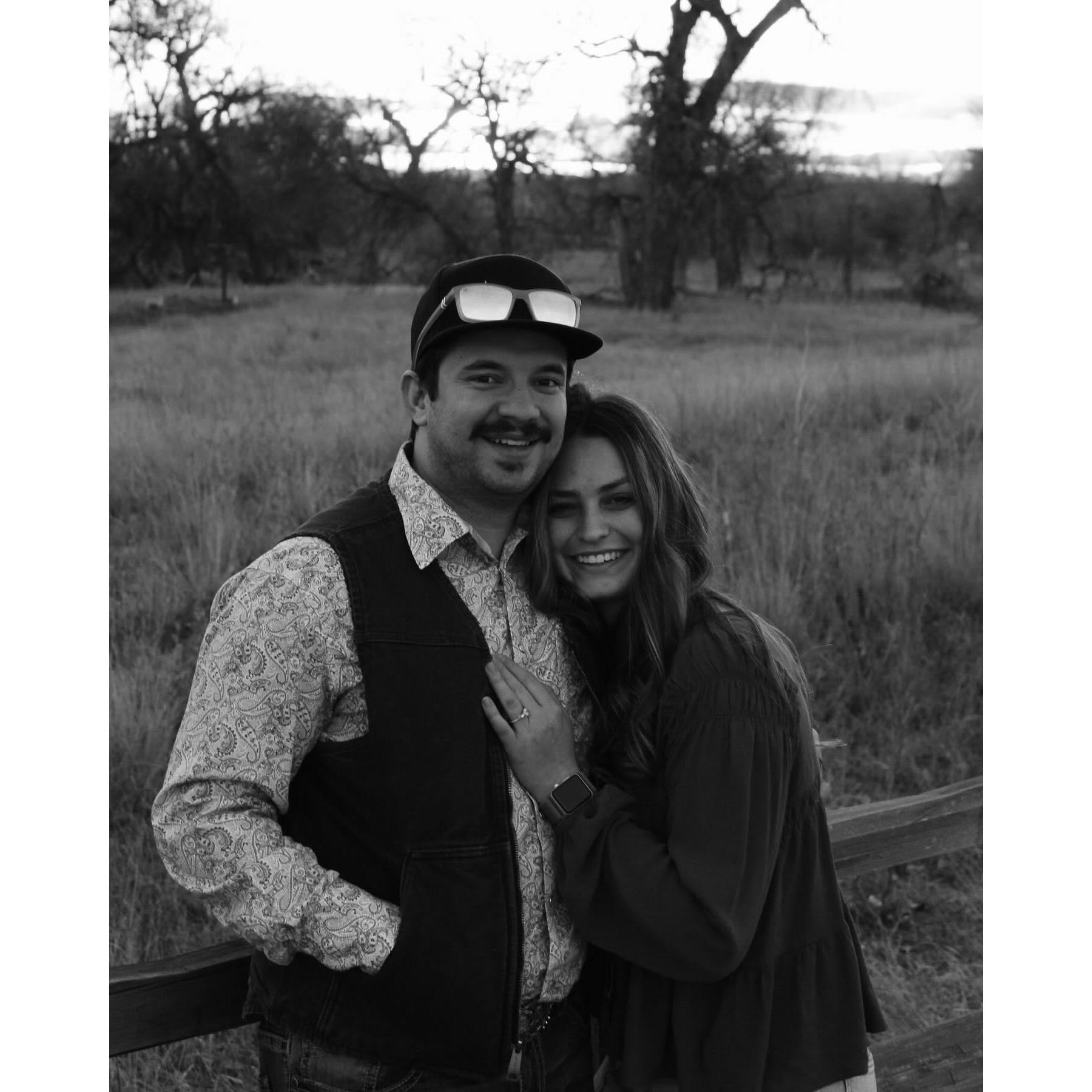 The day we took engagement pictures