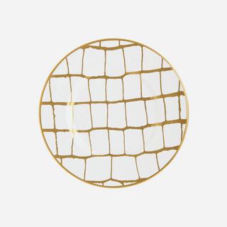 Alligator Gold Bread & Butter Plate