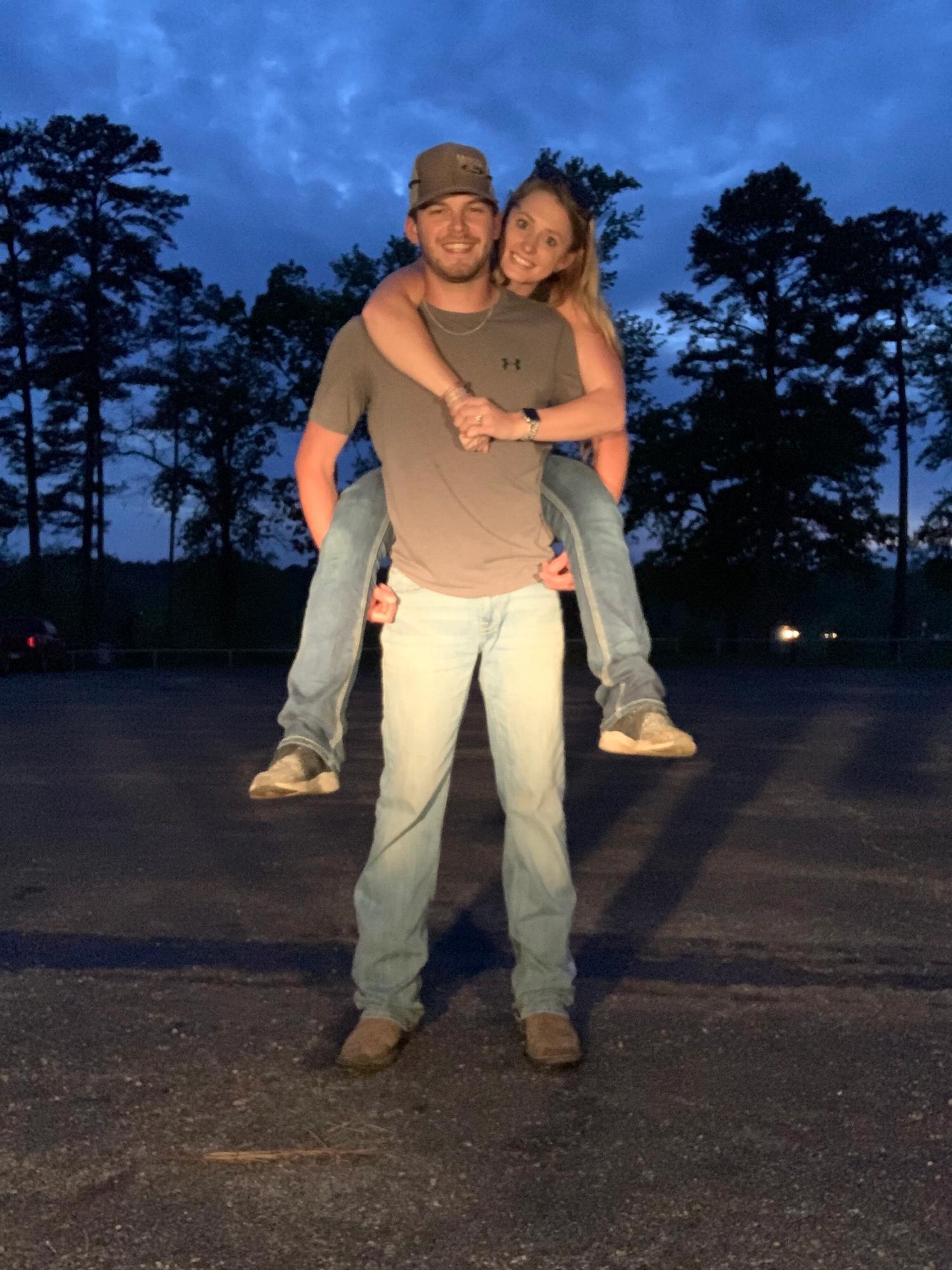 the day he told me he loved me after a day of working on building a fence with my brother. got to see my man at work