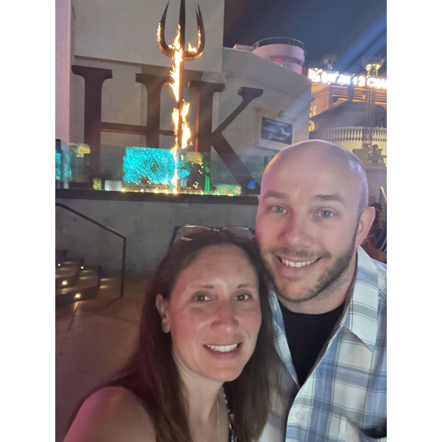 Gordon Ramsay's Hell's Kitchen! We took this photo our first night in Vegas. We couldn't get into the restaurant. We tried again another night and enjoyed it so much, we ate at their bar 2 nights in a row! - July 2023