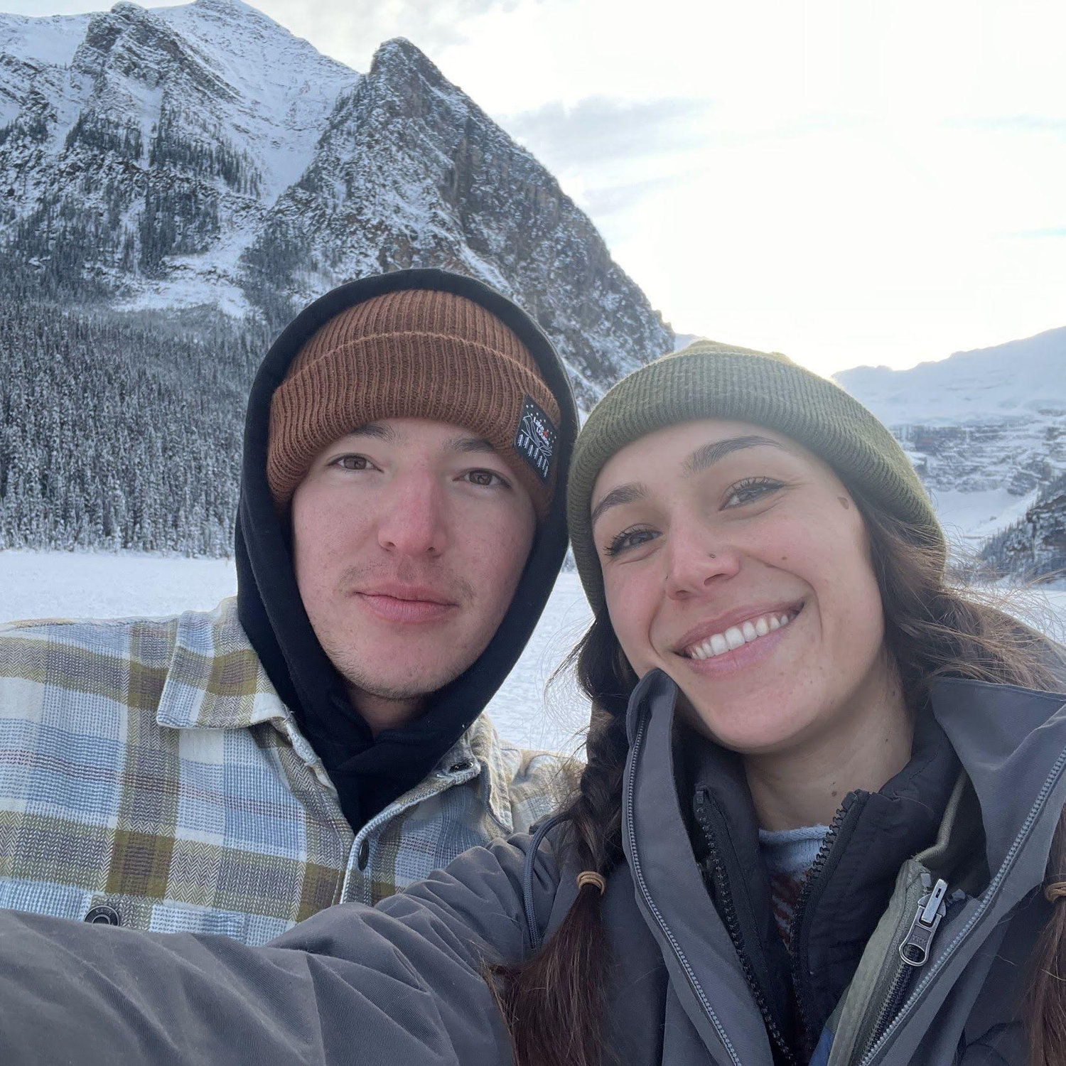 Ice skating at Lake Louise, AB, January 2025