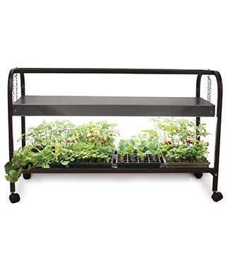 Single LED Light Glow'n Grow Light Garden Cart
