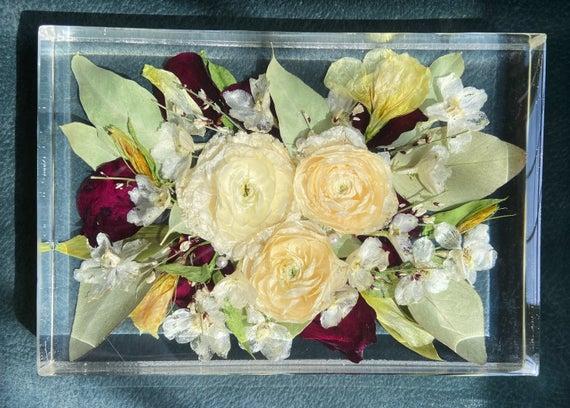 Custom Personalized Bridal Bouquet Preservation, Wedding Keepsake, Wedding Gift, Dried Wedding Flowers, Bride, Bridesmaid Gift