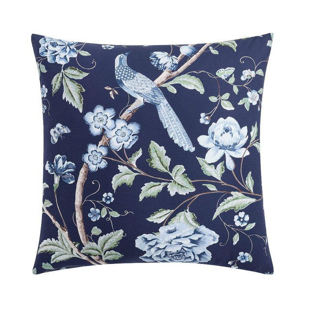 Kravet Meadowlark Reversible Sham, Navy Multi, Euro