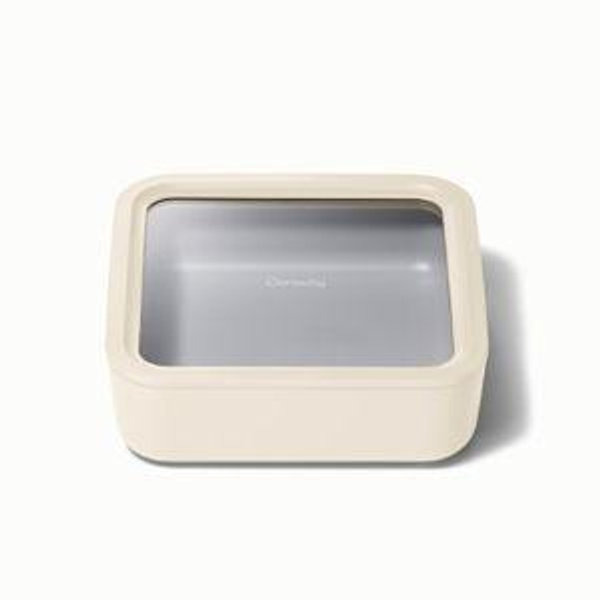 Large Glass Container | Ceramic-Coated Food Storage Container | Caraway