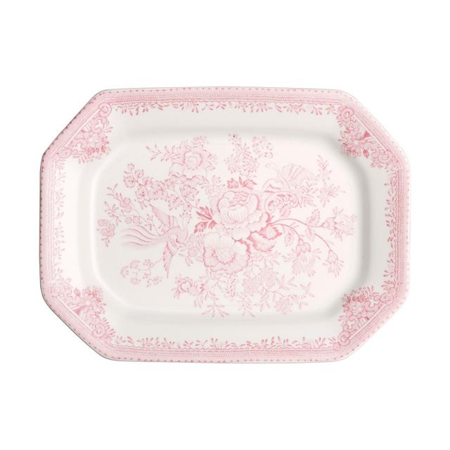 Pink Asiatic Pheasants Rectangular Platter