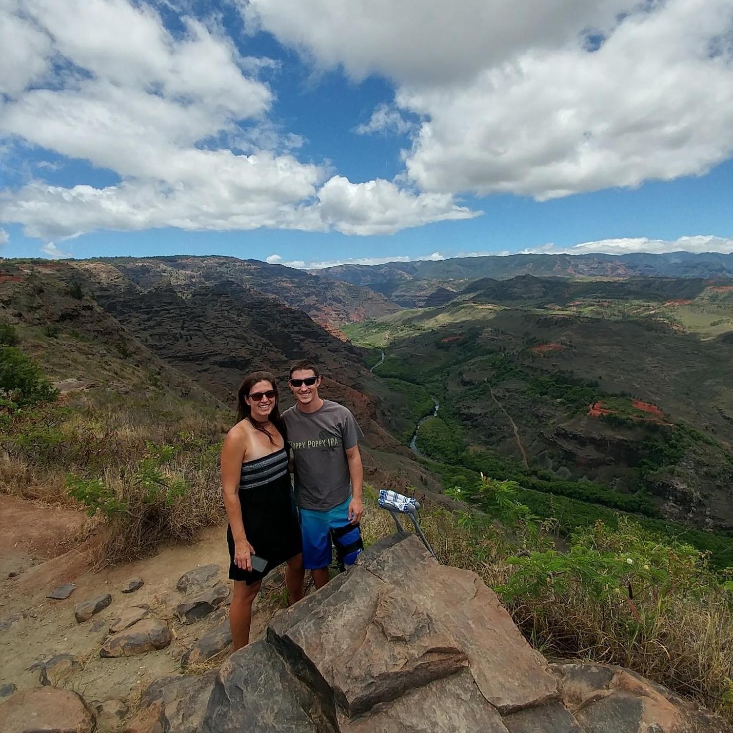 Views of Waimea Canyon on Kauai.