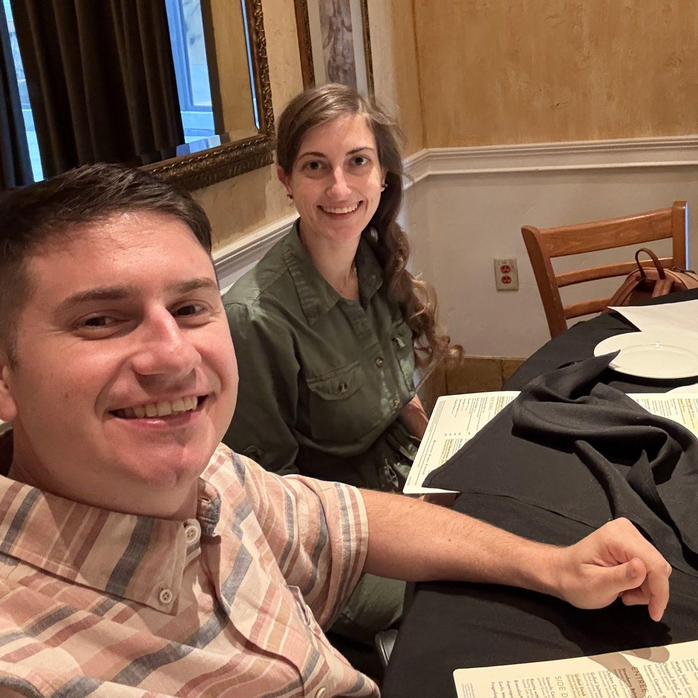 I proposed at this dinner.