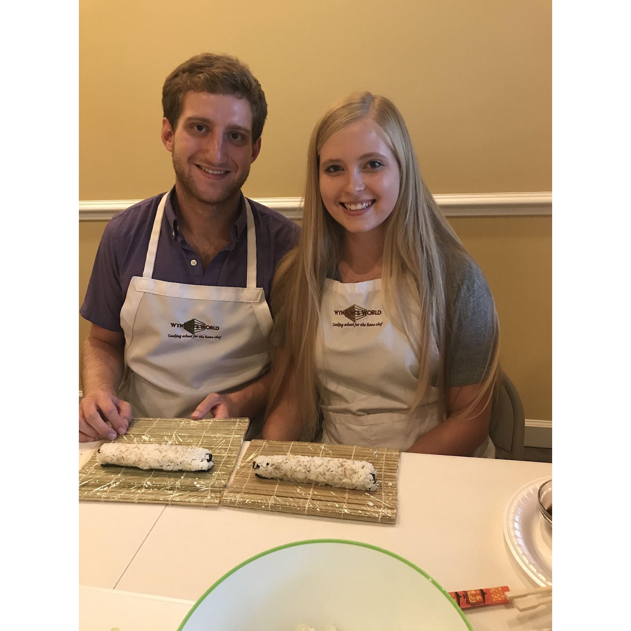 Sushi making date night, Cary, NC - June 2017