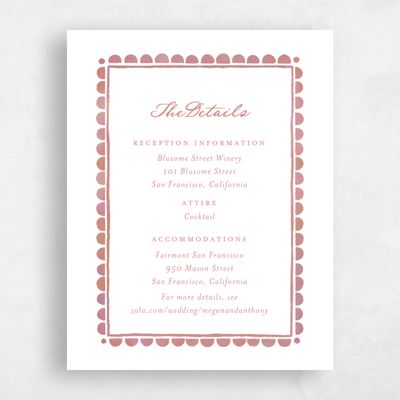 Pink Coral Wedding Enclosure - Fayvel