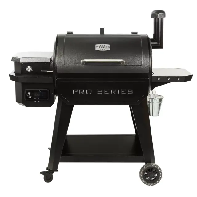 Shop Pit Boss Pit Boss Pro 850-Sq in Hammer Tone Pellet Grill