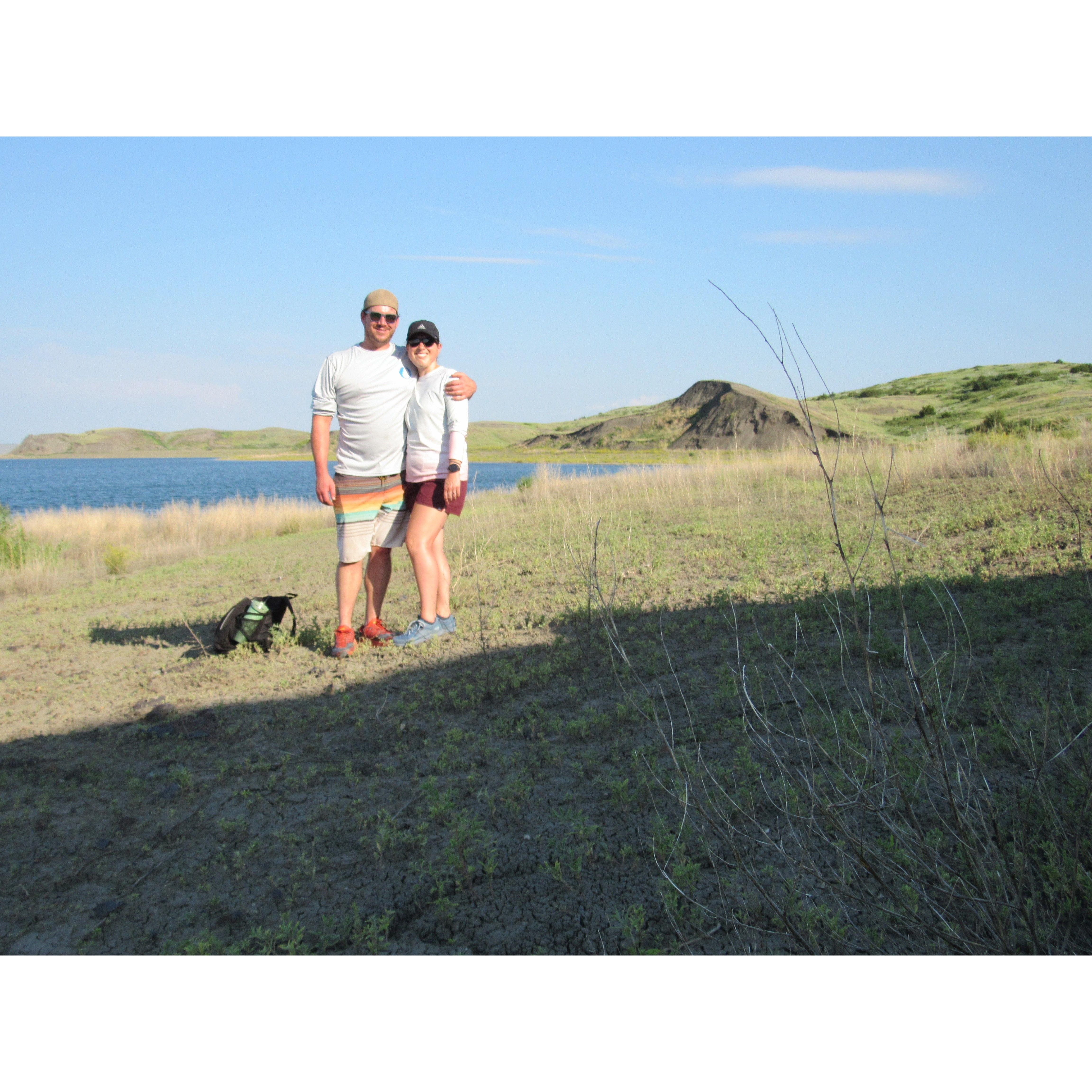July 2023: Evan brought Hannah to his favorite place in South Dakota near Lake Oahu
