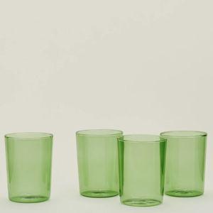 Essential Glassware, Set of 4 - Green