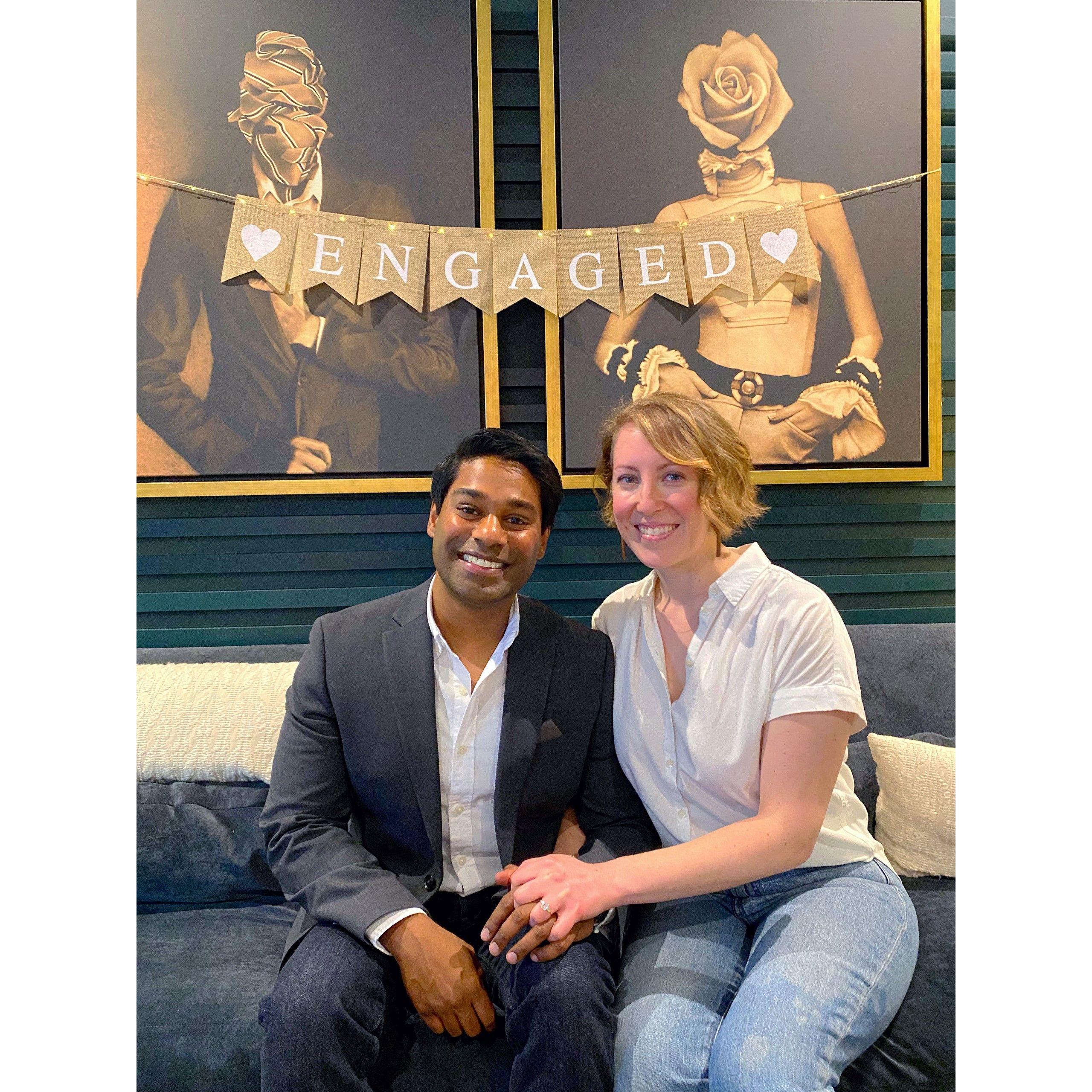 Our surprise engagement party