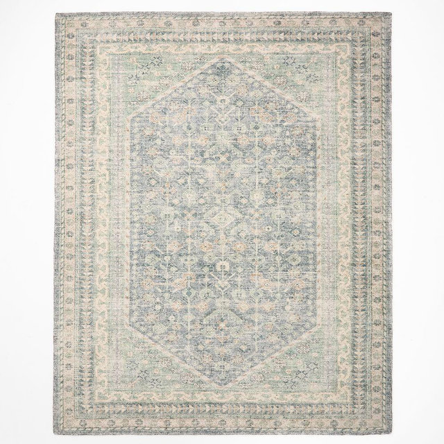 Caria Rug, 8'x10', Dark Olive