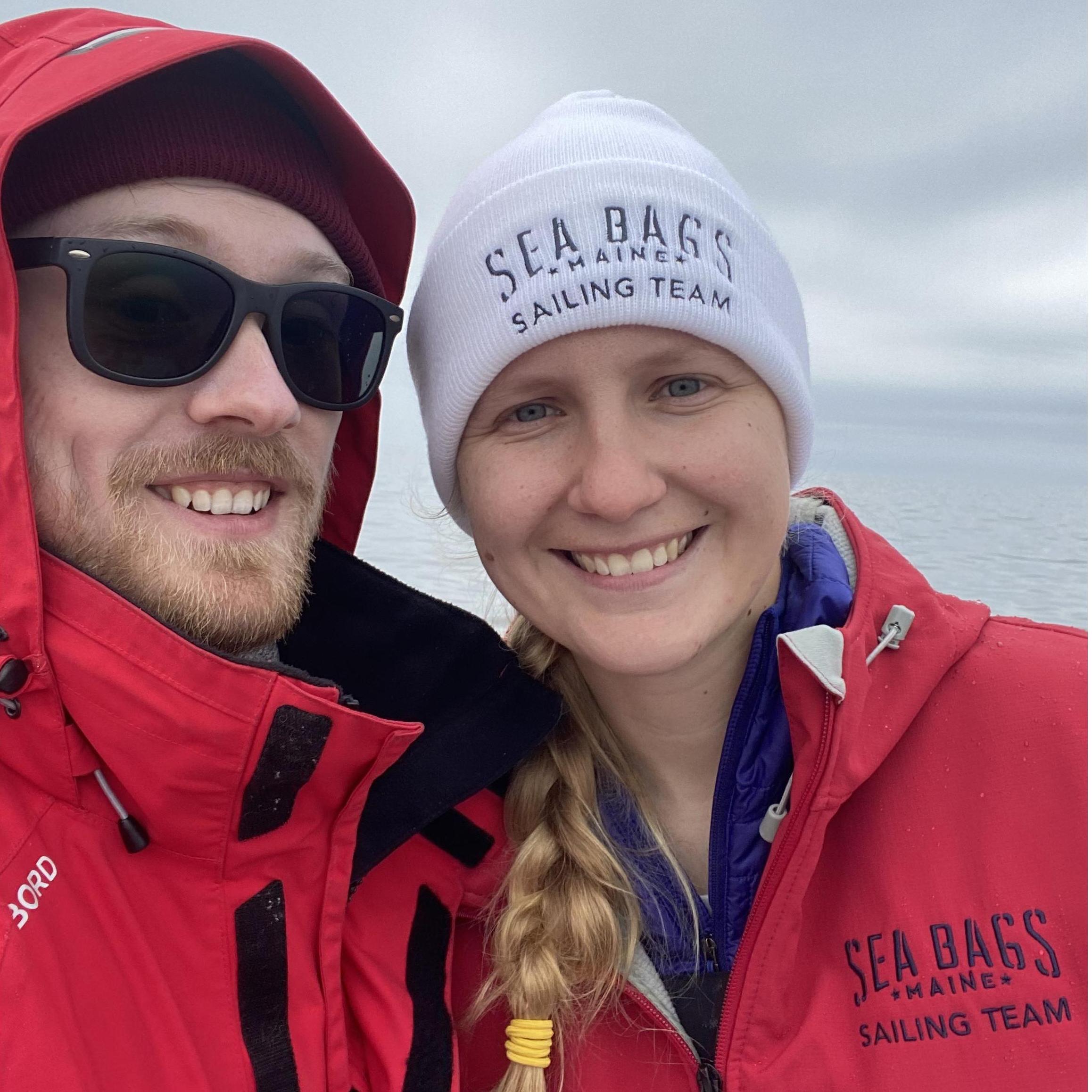 Racing on Casco Bay with friends