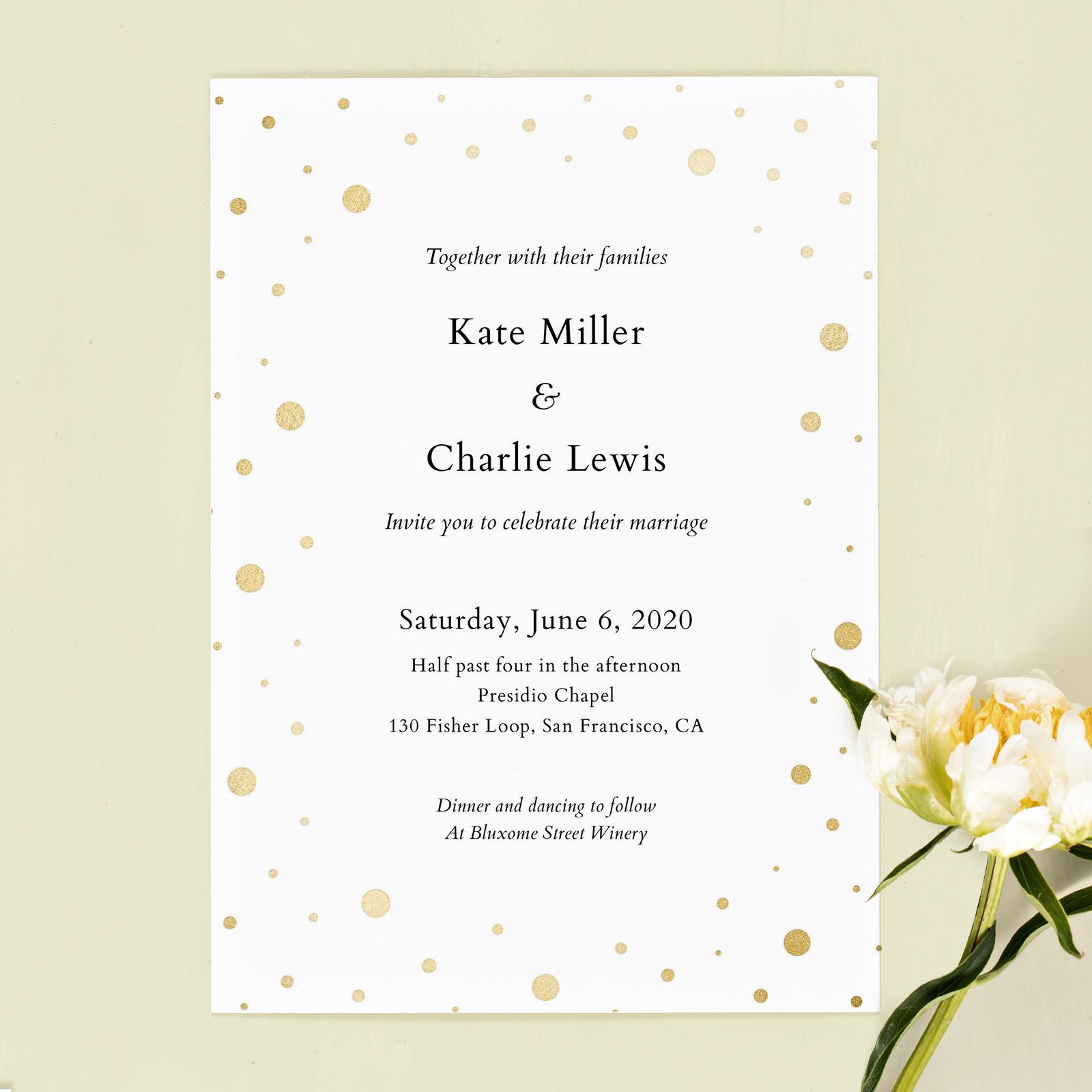 Zola Wedding Invitations - Interstellar Wreath