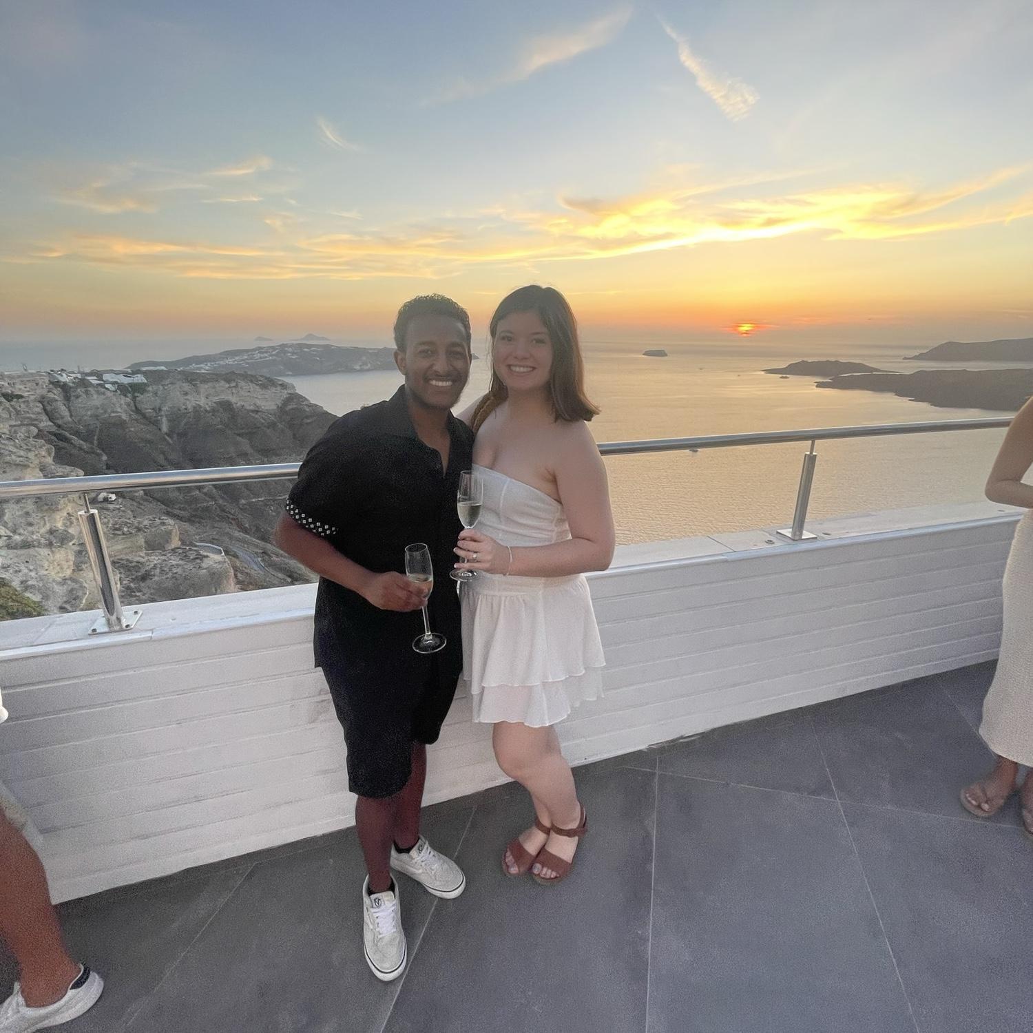 Sunset in Santorini!