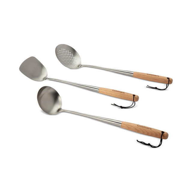Cuisinart Outdoor Stainless Steel 3-Pc Wok Tool Set