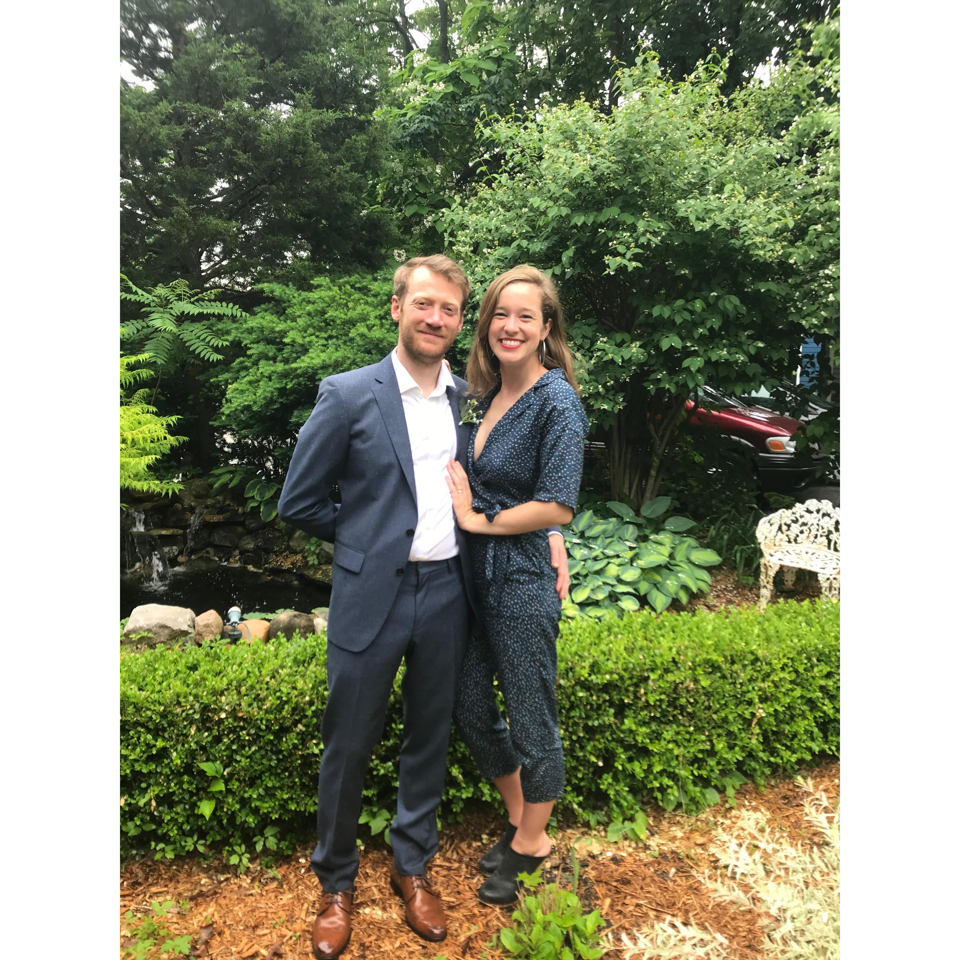 @ Annie and Eli's wedding in Michigan last summer
