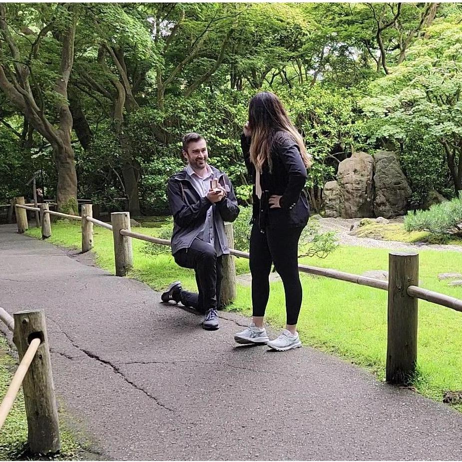 THE MOMENT! Neither of us remember what was said except "yes"!!! 2021