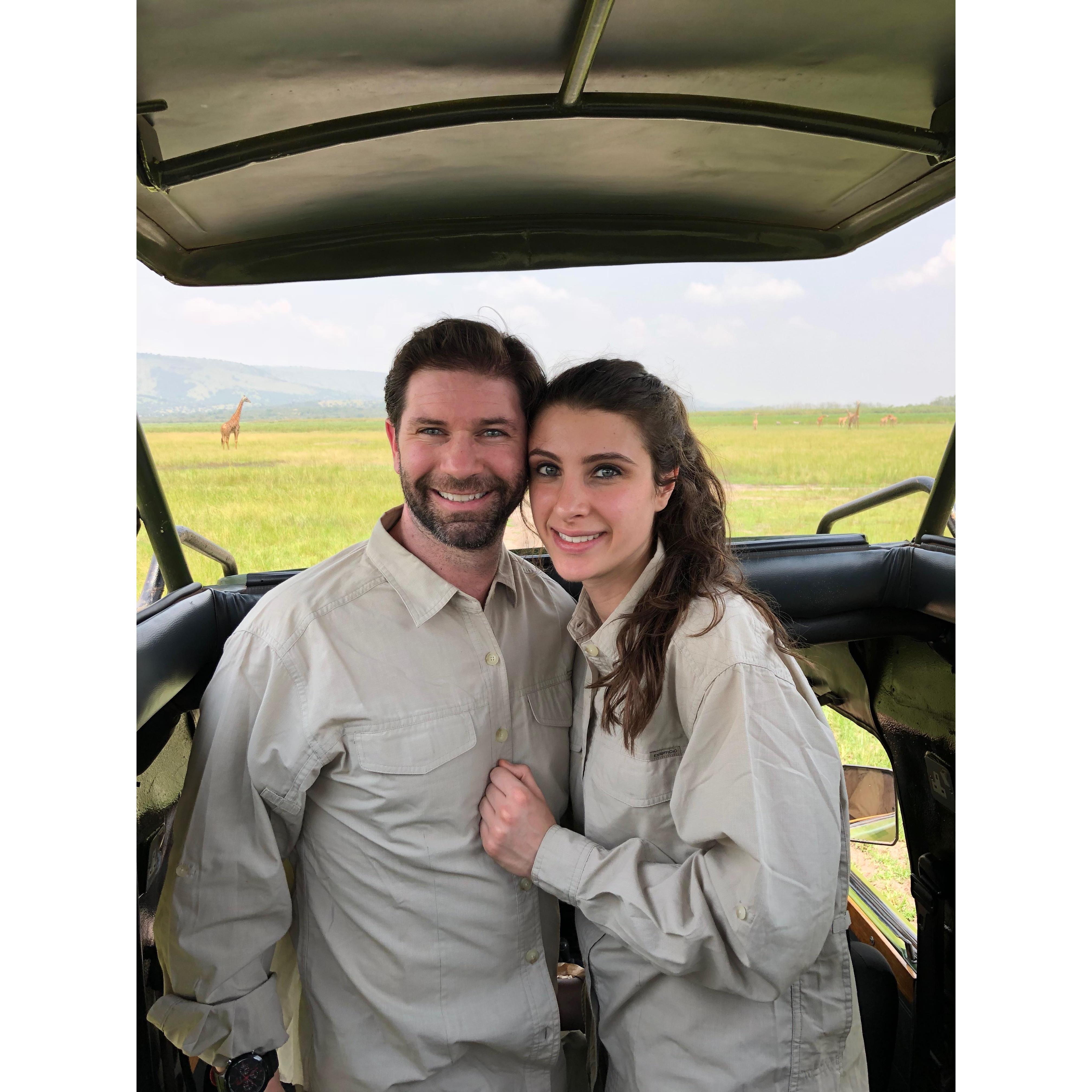 On safari in Rwanda!