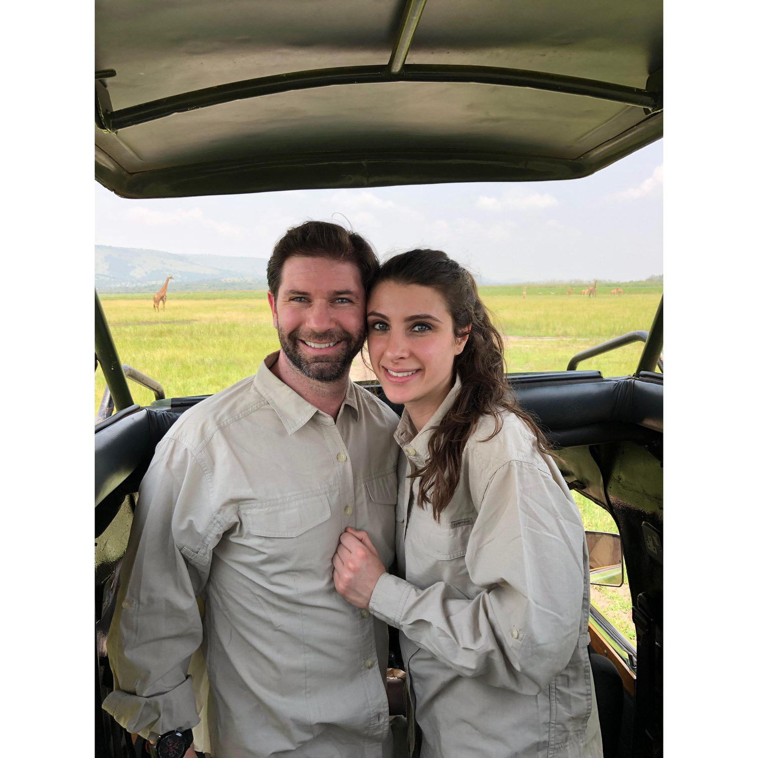 On safari in Rwanda!