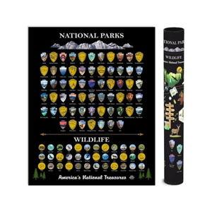 National Parks Scratch-Off Map