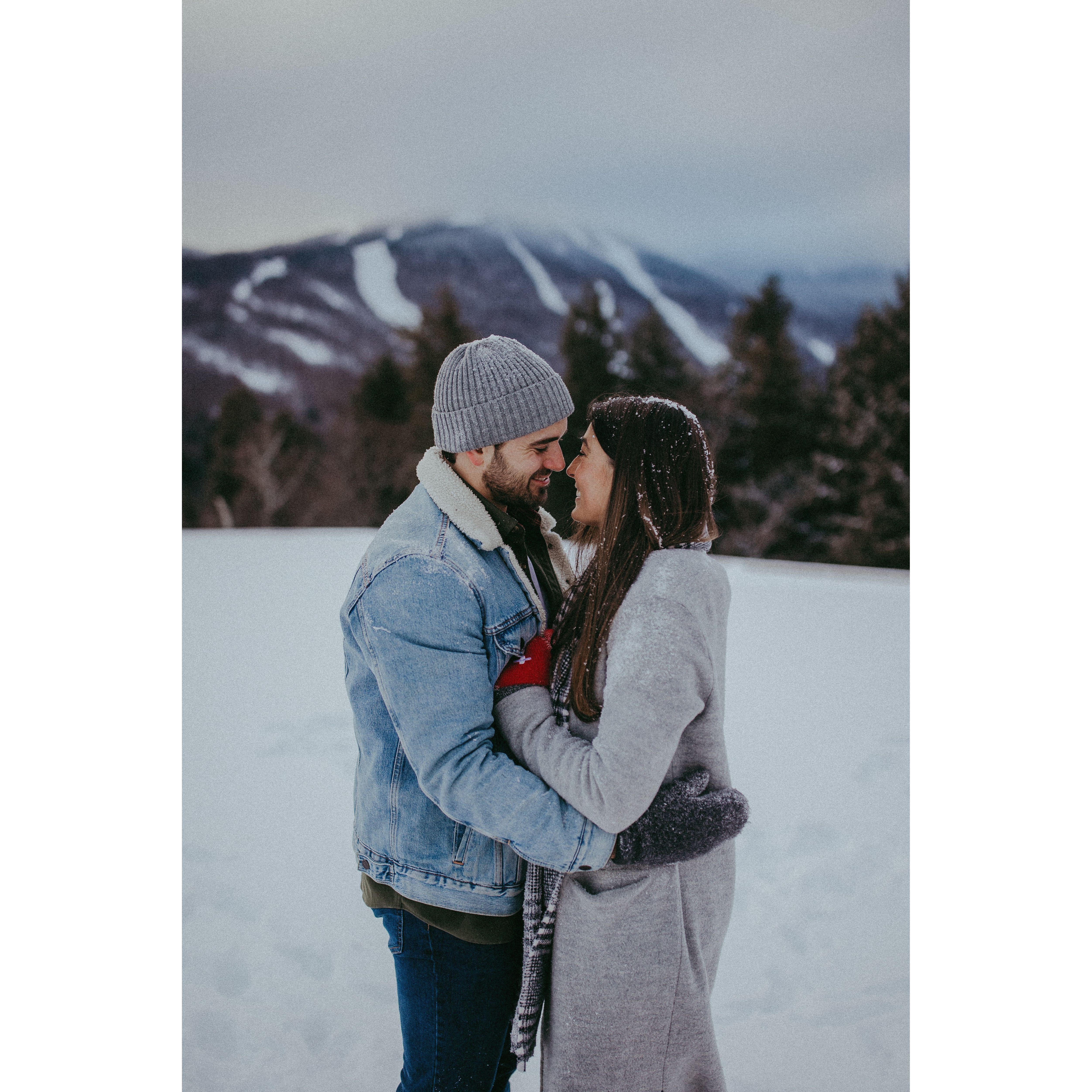 Engagement Photos in Stowe Vermont