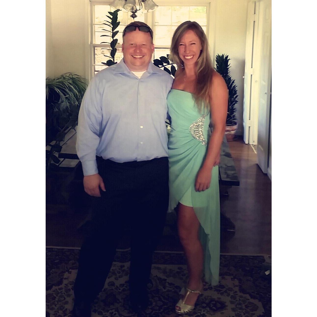 The first wedding we attended as a couple.