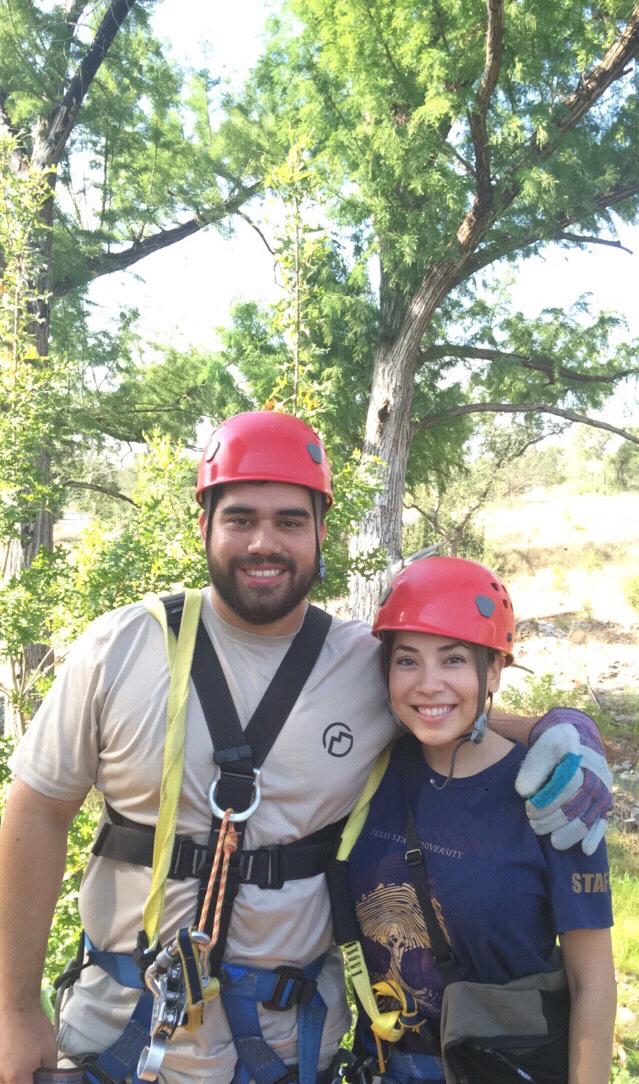 Ziplining in the Hill Country.