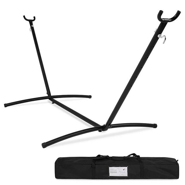 Best Choice Products 9ft Portable Heavy-Duty Steel Hammock Stand w/ Carrying Case, Weather-Resistant Finish, 450lb. Capacity