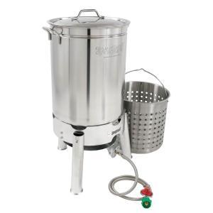 Bayou Classic 44 qt. Stainless Steel Boil and Steam Cooker Kit