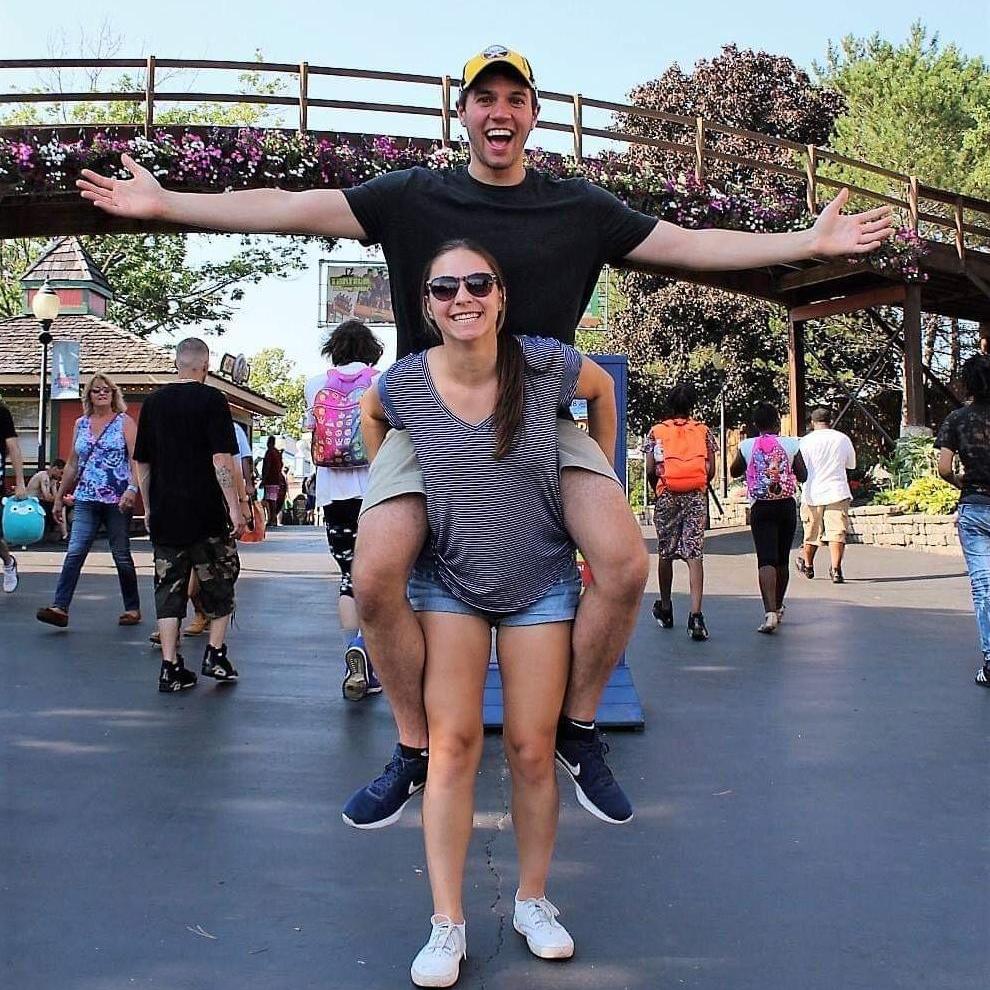 Spending the day at Six Flags Darien Lake.