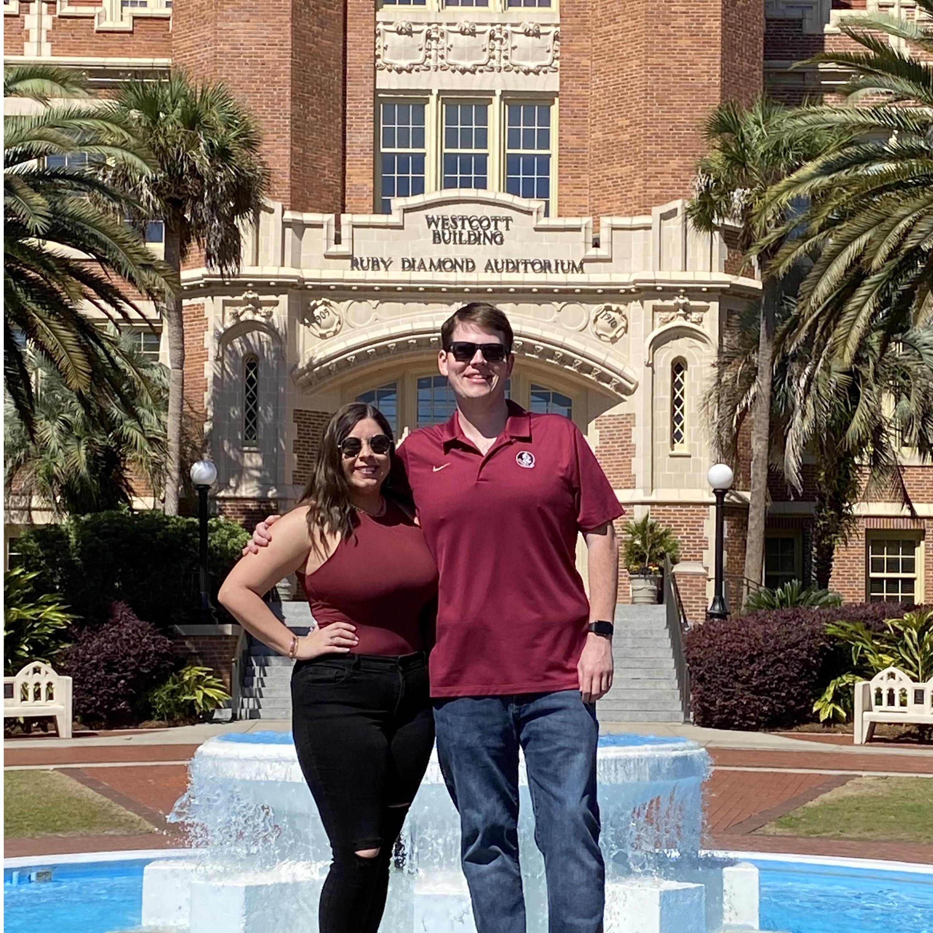 Greg's first time at FSU!