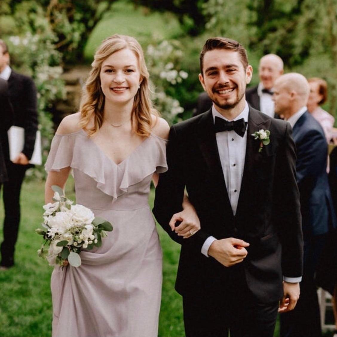 Jake's sister's wedding in May 2019