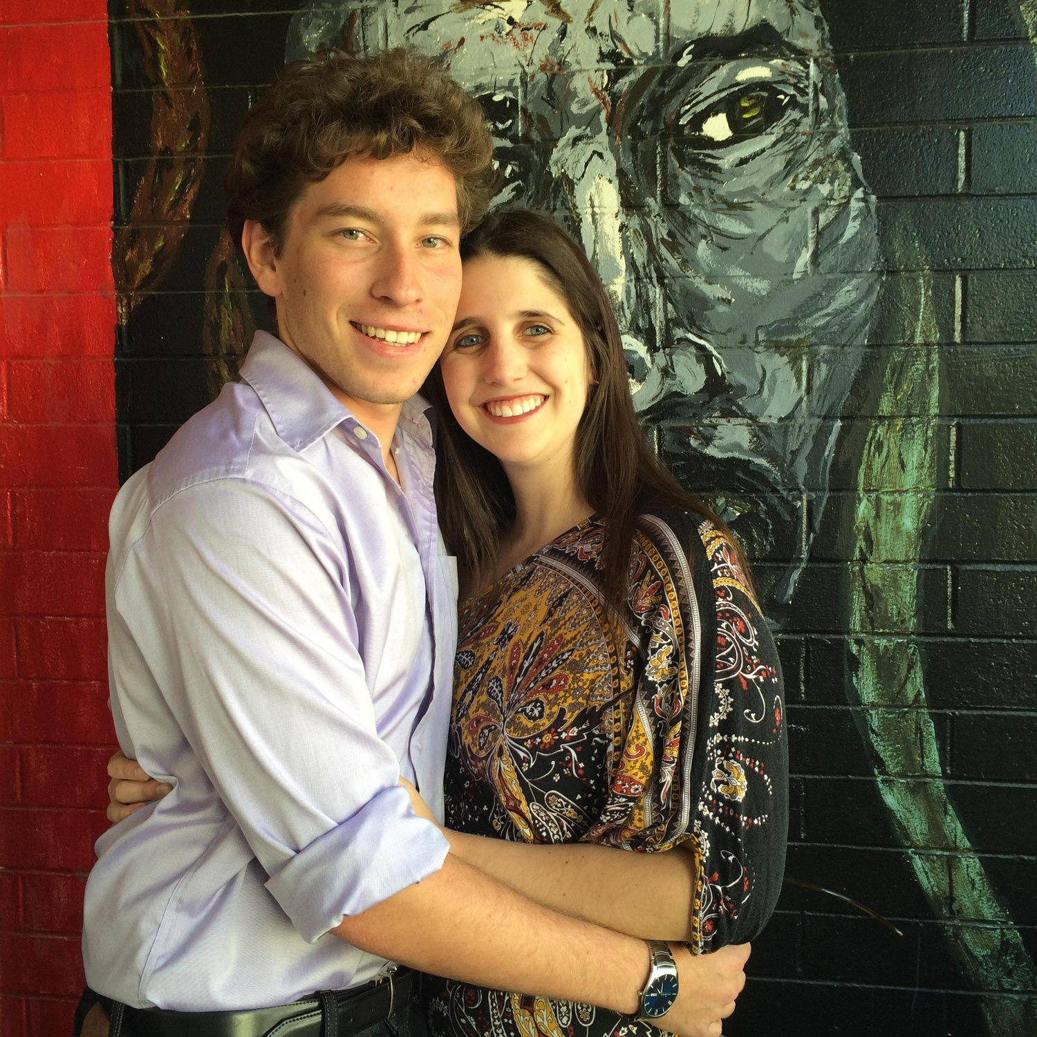 This was our first real date. We went to see Book of Mormon. Little did we know that six years later we would wed in Utah.