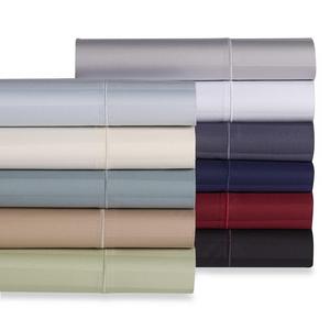 Wamsutta® Damask Stripe 500-Thread-Count PimaCott® Queen Sheet Set-Light Blue