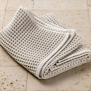 Gray Waffle Bath Towel Gray - Casaluna™: 100% Cotton, Lightweight 300-450 GSM, Pre Washed, OEKO-TEX Certified