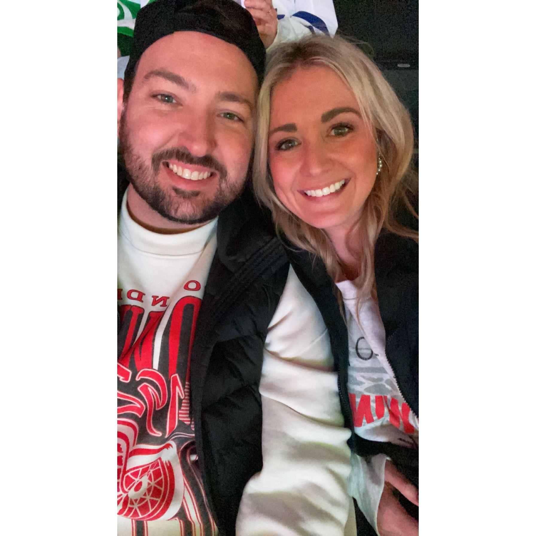 Our first Red Wings game together!