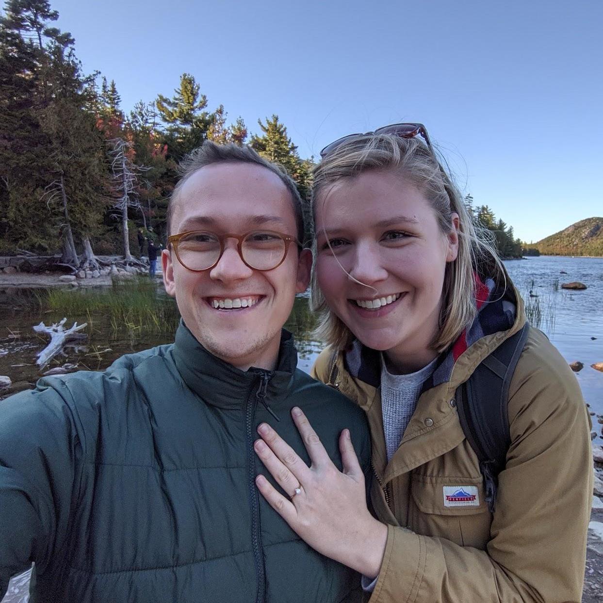 Engaged in Acadia!